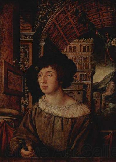 Ambrosius Holbein Portrait of a Young Man, France oil painting art